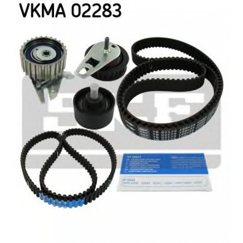VKMA 02283 SKF Комплект (ремінь+ролики)